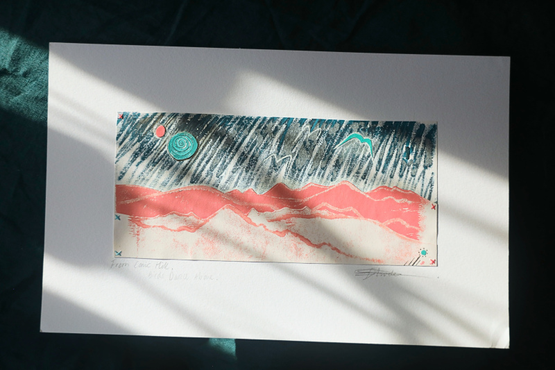 'From Conic Hill. Birds Dance Above' 